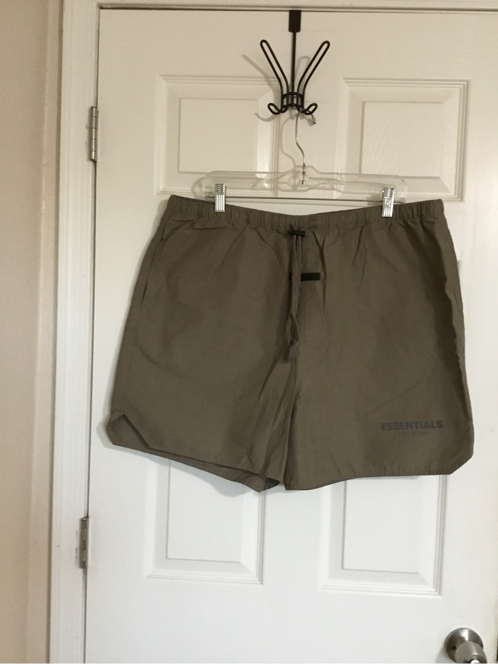 Fear Of God Essentials Taupe Volley Shorts size XXL